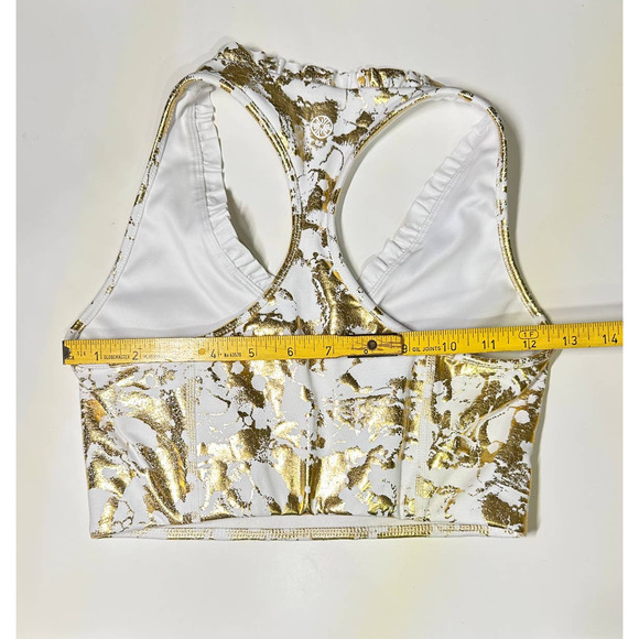 NWT Lilly Pulitzer Luxletic Lindsay Sports Bra Shoreline Foil Sz. XS - Picture 9 of 9